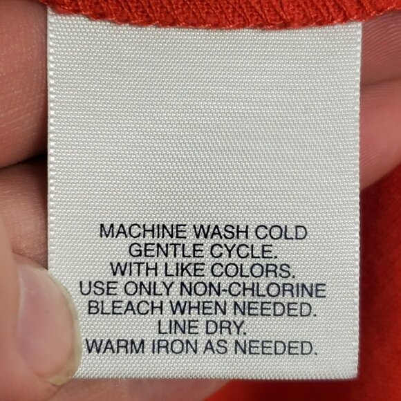 Cabin Creek Womens Linen Button Up Tunic Top Size 3X Red Belted Costal Beach - Picture 6 of 10